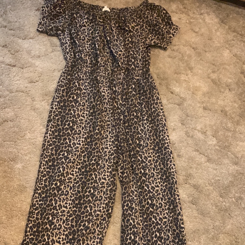 Long cheetah Romper
